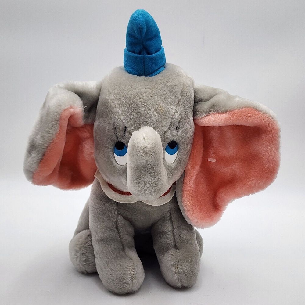 Vintage Dumbo Plush Walt‎ Disney Toy Stuffed Animal Doll Flying Elephant 13"